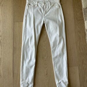 Hudson Jeans White Skinny Fit Modern Denim